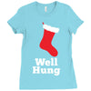 well hung Ladies Fitted T-Shirt