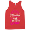 Celebrating With the 4th Birthday Queen Tank Top