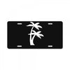 palm tree sticker vinyl decal tropical island beach ocean wall car win License Plate