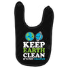 keep earth clean it's not uranus kawaii planets Baby Bibs