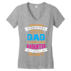 Super Cool Dad Of A Freaking Awesome Daughter Women's V-Neck T-Shirt