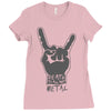 death to all but metal Ladies Fitted T-Shirt