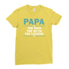 papa the man the myth the legend Ladies Fitted T-Shirt