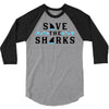 Save The Sharks 3/4 Sleeve Shirt
