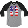 paire de tongues am&eacute;ricaine 3/4 Sleeve Shirt