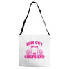 This Guy Loves His Girlfriend Adjustable Strap Totes