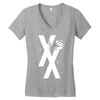 mgk t xx shirt flower black rose .. Women's V-Neck T-Shirt