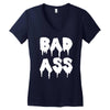 bad ass Women's V-Neck T-Shirt