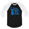 don't buck with texas funny 3/4 Sleeve Shirt