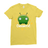Final Space Chookity with Stars Ladies Fitted T-Shirt