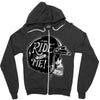 hi girl... ride with me! Zipper Hoodie