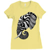elephant ornate Ladies Fitted T-Shirt