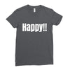 happy Ladies Fitted T-Shirt