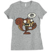 zombie ardilla Ladies Fitted T-Shirt