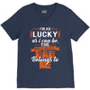 The world's greatest dad belongs to me Fathers Day V-Neck Tee