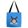 christmas t shirt santa reindeer penguin novelty xmas Tote Bags