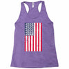 t-rex vintage american flag Racerback Tank