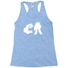 ca cartoon hands Racerback Tank