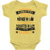 Super Cool Mother In Law Of A Freaking Awesome Daughter Baby Onesie
