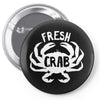 fresh crab Pin-back button
