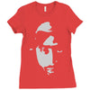 airbrushed stencil Ladies Fitted T-Shirt