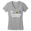 Stronger Together Women's V-Neck T-Shirt