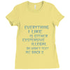 everything i like girls Ladies Fitted T-Shirt