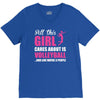 all this girl care about is volleyball V-Neck Tee