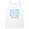 dont judge my english setter Tank Top