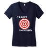 target shooting Women's V-Neck T-Shirt