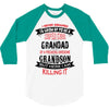 Super Cool Grandad Of A Freaking Awesome Grandson 3/4 Sleeve Shirt