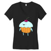 funny cartoon Women's V-Neck T-Shirt