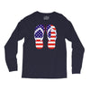 paire de tongues am&eacute;ricaine Long Sleeve Shirts
