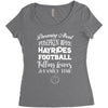 dreaming about pumpkin spice hayrides footbal falling leaves family ti Women's Triblend Scoop T-shirt
