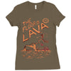 the floor is lava Ladies Fitted T-Shirt