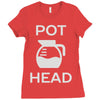 pot head coffee lover Ladies Fitted T-Shirt