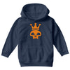 king skull emo club pirate dance music reggae Youth Hoodie