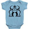 big tough gorilla musculine Baby Onesie