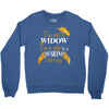i'm not a widow i'm a wife to a husband with wings Crewneck Sweatshirt