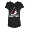 battle ground chicken dinner Maternity Scoop Neck T-shirt