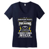 proud dad freaking Women's V-Neck T-Shirt