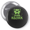 sham rocker shamrock Pin-back button