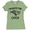 father's day fishing Ladies Fitted T-Shirt