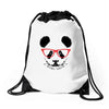 cool panda Drawstring Bags