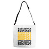 saturday sunday shitday Adjustable Strap Totes
