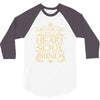 love the lord your god heart soul mind 3/4 Sleeve Shirt