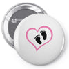 Baby Girl with Heart Any Name Customized Pin-back button