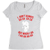 i don't always ch ch ch Women's Triblend Scoop T-shirt