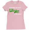probably best welder in the world Ladies Fitted T-Shirt