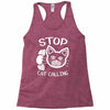 stop cat calling Racerback Tank